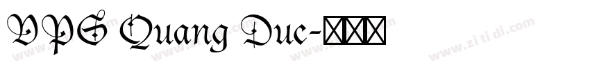 VPS Quang Duc字体转换